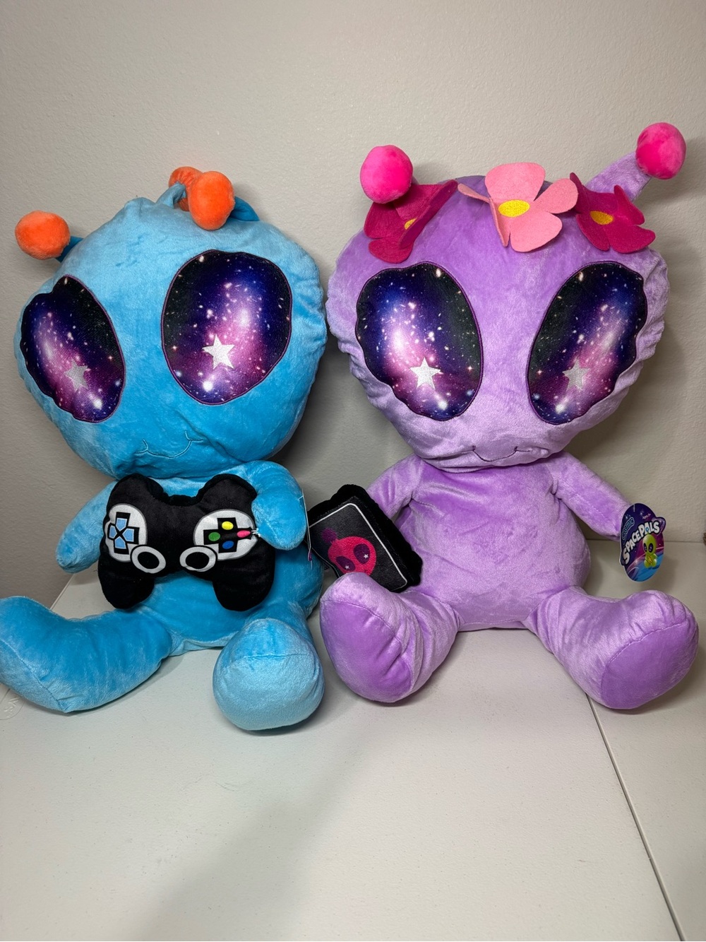 Plush Alien Buddy in Purple with Galaxy Eyes - Soft Stuffed Toy